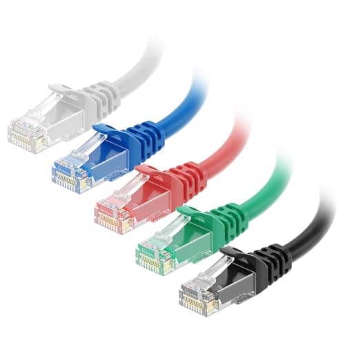 Image of Cable Matters 5-Color Combo Snagless Cat6 Ethernet Cable (Cat6 Cable/Cat 6 Cable) 1.5m