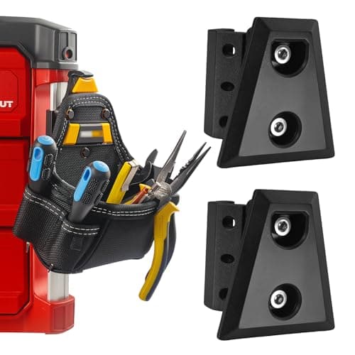 Image of 2 Pack Cliptech Holder Fit for ToughBuilt ClipTech Pouch,Packout Tool Pouch Holder Mounts Directly on the Toolbox