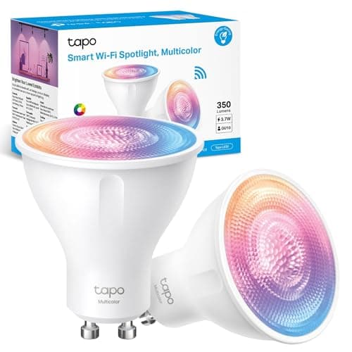 Image of Tapo L630 (2-Pack) Smart Bulb, Alexa Light Bulb, Smart Light Bulb Spotlight, GU10 Lamp Base, 16 Million Colours, White Tunable, High Lumen & Dimmable, Remote Control, Voice Control with Alexa & Google