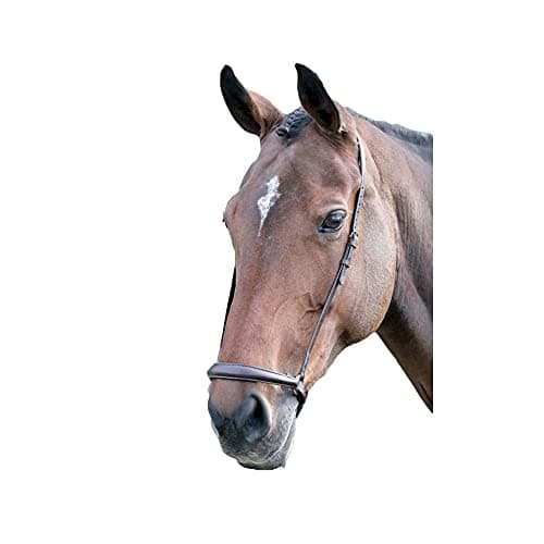 Image of Shires Blenheim Drop Noseband-Havana Full