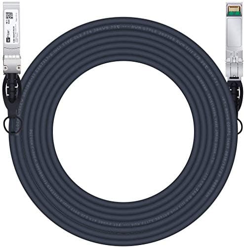 Image of H!Fiber.com 10Gb/s SFP+ DAC cable, 7-meter (23ft), 10GBase-CU passive direct copper Twinax SFP+ cable, for Cisco SFP-H10GB-CU7M, Ubiquiti,Netgear and Other Open Switches and NIC