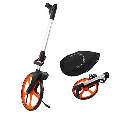 Image of Professional Distance Measuring Wheel with 31cm Diameter, 1m Circumference, 9999.9m Range, Counter, Stand, Carry Bag