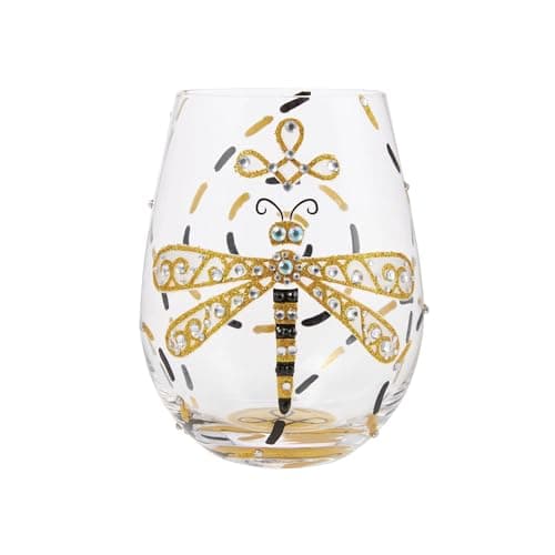 Image of Lolita Dazzling Dragonfly Stemless Wg Drinking Glasses