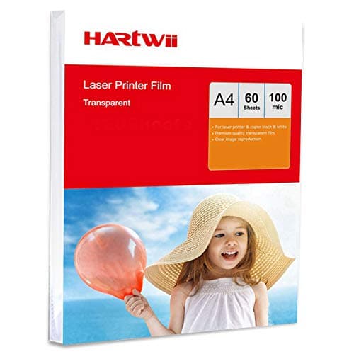 Image of A4 Overhead Projector Film OHP - 60 Sheets Clear Acetate for Laser & Copier Hartwii