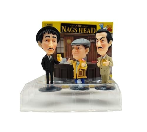 Image of Sporting Profiles Only Fools and Horses The Nags Head 4 Piece Bobble Buddies Bobblehead Head Box Set 1 Del Boy Boycie Mickey Pearce and Bar