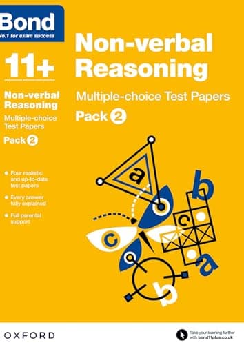 Image of Bond 11+: Non-verbal Reasoning Multiple-choice Test Papers: Pack 2