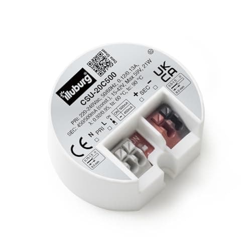 Image of illuburg LED Driver 450mA - 500mA Constant Current 7W - 20W Flickerfree LED Power Supply Transformer