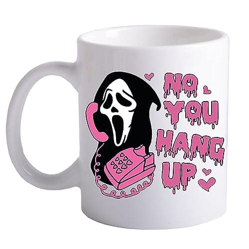 Image of happy bargains ltd Horror Movie Friends Mug Halloween Nightmare On Elm Street Friday 13th Texas Chainsaw Massacre Childs Play Chuck 80s Movie Memorabilia Mug v29