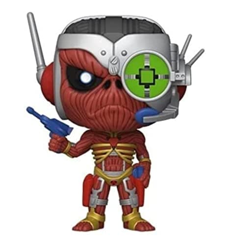 Image of Funko POP! Rocks: Iron Maiden - Skeleton Eddie - Somewhere In Time - 1/6 Odds for Rare Chase Variant - Collectable Vinyl Figure - Gift Idea - Official Merchandise - Toys for Kids & Adults