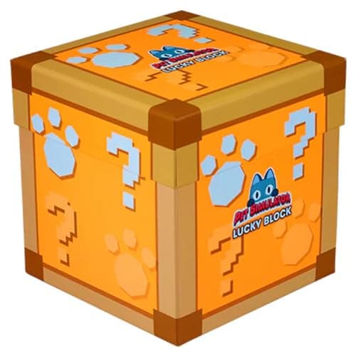 Image of Pet Simulator Roblox Series 1 Limited Edition 6" 15cm Cube Plush - Lucky Blind Box - (Orange)