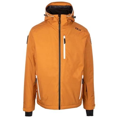Image of DLX Mens Zip Off Hooded Ski Jacket Graham - Men's Waterproof Jacket, Winter Warm Ski Raincoat, Outdoor Wind Resistant Jacket, Breathable Down Touch Filling Coat