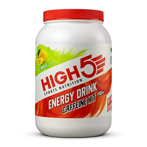 Image of HIGH5 Energy Drink Caffeine Hit - Electrolytes Sport Energy Drink Powder - Isotonic Drink with 2:1 Fructose - Hydration for Running, Cycling, Endurance Fuel - Natural Flavours (Citrus, 1.4kg, 29 Serv)