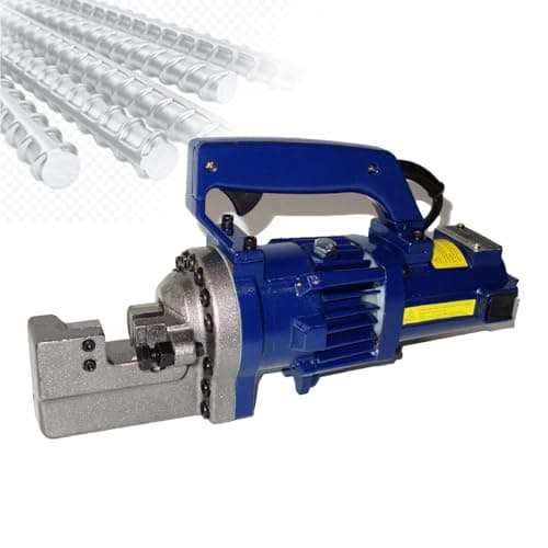Image of Electric Hydraulic Rebar Cutter, 1250W Portable Cuts Rebar 4-20mm in 3-3.5s, with Case & Blades