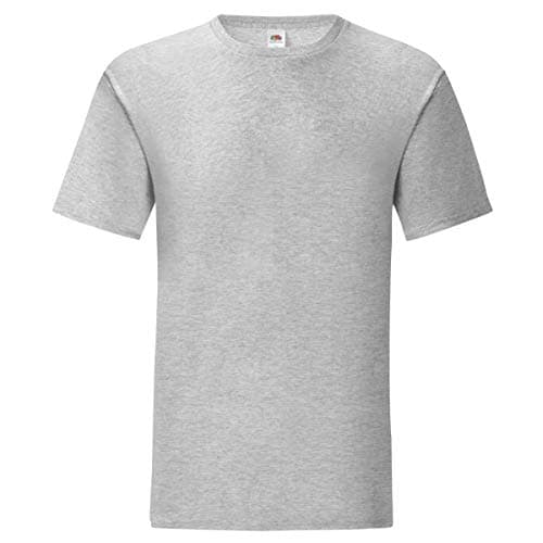 Image of Fruit of the Loom Mens Iconic T-Shirt (5XL) (Heather Grey)