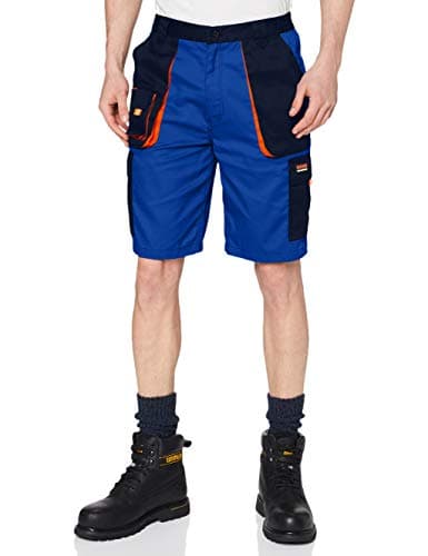 Image of Result R319X Work-Guard Lite Shorts - Royal/Navy/Orange, 2X-Large