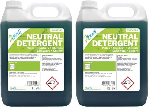 Image of 2Work Dishwashing Neutral Detergent 5 Litre 2W06293 (Pack of 2)