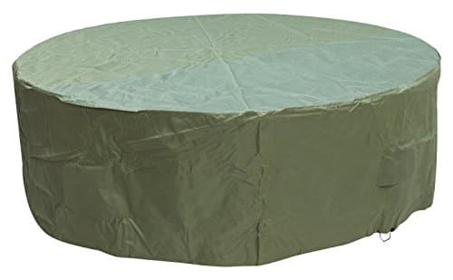 Image of Woodside Green 6-8 Seater Round Waterproof Outdoor Garden Patio Furniture Set Cover Heavy Duty 600D Material 0.8m x 2.52m / 2.6ft x 8.3ft 5 YEAR GUARANTEE