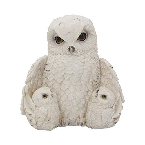 Image of Nemesis Now Feathered Family 21.5cm Figurine, Resin, White