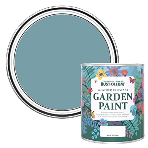 Image of Rust-Oleum Blue Mould Resistant Garden Paint in Matt Finish - Pacific State 750ml