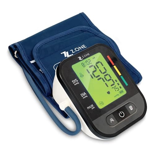 Image of Reliance Medical Arm Blood Pressure Monitor: Dual User, Voice Broadcast, Large 4-Color LCD & Adjustable Cuff, Black