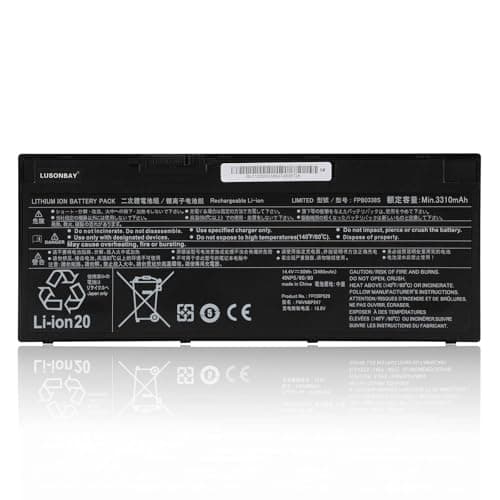 Image of LUSONBAY FPB0338S Laptop Battery Replacement for FUJITSU LIFEBOOK E548 E549 E558 E559 T937 T938 T939 U7477 CP743229 U748 U757 CP743228 U758 14.4V 50WH/3490mAh