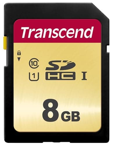 Image of Transcend SDC500S 8GB SDHC Class 10 U1 Memory Card, Speed up to 95/20MB/s for Digital Cameras TS8GSDC500S