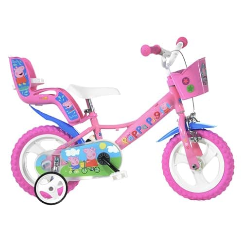 Image of Dino Bikes Peppa Pig Bicycle, Pink, 12-Inch, Ages 3 to 5