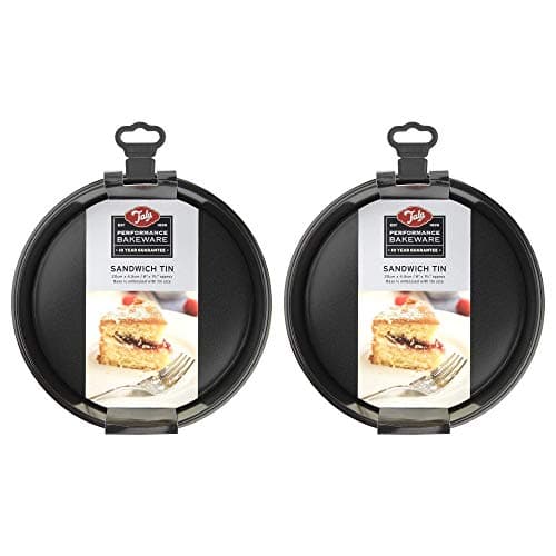 Image of Tala Non Stick Doubled Layer Coating Performance Sandwich Pan 20cm Black (Pack of 2)