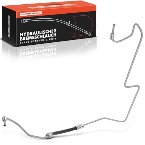 Image of Frankberg Brake Hose Hydraulic Rear Right Compatible with Master II Bus JD Movano Box X70 Movano Estate X70 Master II Box FD Replace# 8200173526