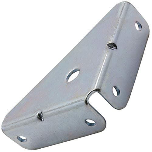 Image of Merriway BH00029 (10 Pcs) BZP Steel Corner Brackets Braces Plates, 50 mm (2 Inch) Square x 15 mm Deep - Pack of 10 Pieces