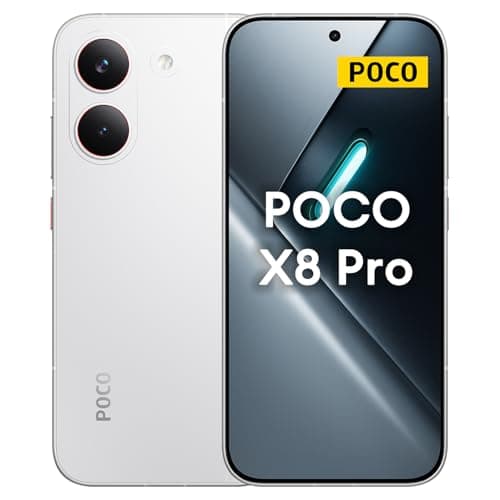 Image of XIAOMI POCO X8 Pro 5G Smartphone 8GB+256GB, MediaTek Dimensity 8500-Ultra, 6.59" 120Hz Ultra-bright Amoled Display, 6500mAH Battery, 50MP Sony IMX882 with OIS, White (No In-box Charger)