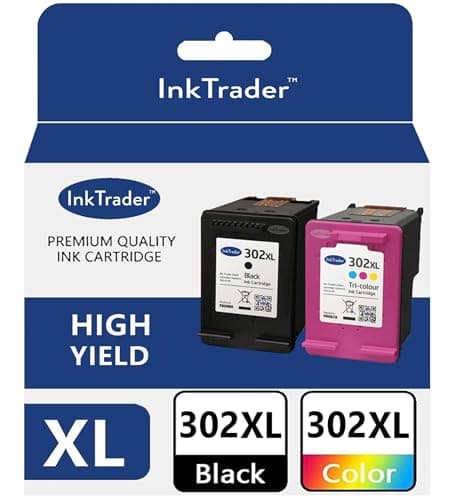 Image of 302 XL Black & Colour Ink Cartridges Multipack replacement for HP 302 - Envy 4520 4527 4524 OfficeJet 3831 3835 3830 5230 4650 Deskjet 3630 2130 2132 3636 3632 & Freepost Recycling Pack