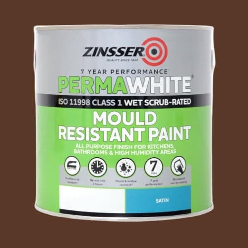 Image of ZINSSER PERMAWHITE INTERIOR SATIN RAL 8011 2.5L