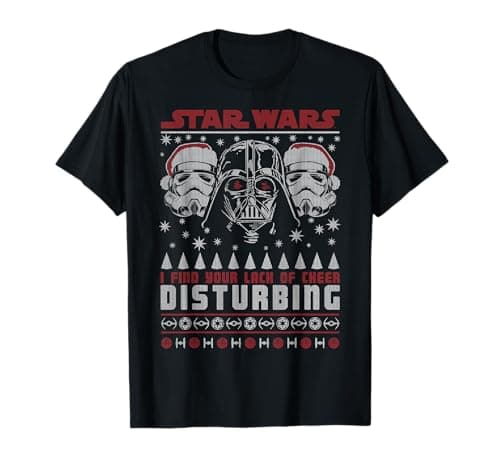 Image of Star Wars Darth Vader Lack Of Cheer Ugly Christmas T-Shirt T-Shirt