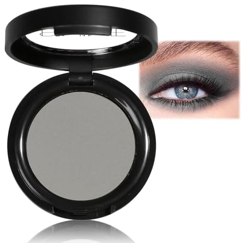 Image of Matte Grey Single Eyeshadow - Pressed Fine Powder, Intensely Pigmented for Longwear Day & Night Looks, Wet & Dry Application, Suitable for All Skin Tones, Mineral Oil Free