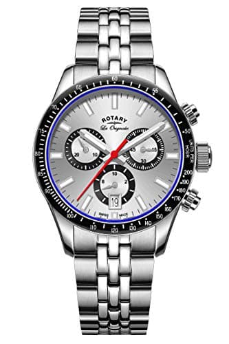 Image of Rotary Swiss Men's Analogue Quartz Watch with Stainless Steel Strap GB90151/06 | Silver