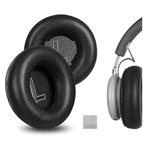 Image of Geekria Elite Sheepskin Replacement Ear Pads Compatible with Bang & Olufsen Beoplay H4 Headphones Ear Cushions, Repair Parts (Black)