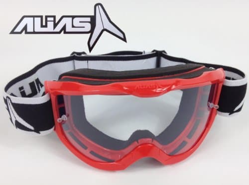 Image of Alias Rival Motocross MX Goggles - White (Red)