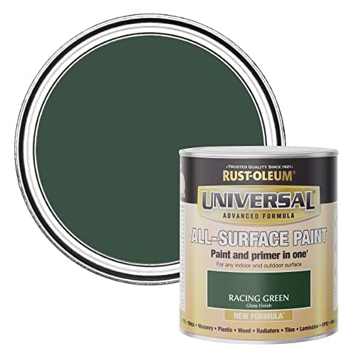 Image of Rust-Oleum Universal All Purpose Paint & Primer Gloss Racing Green 750ml