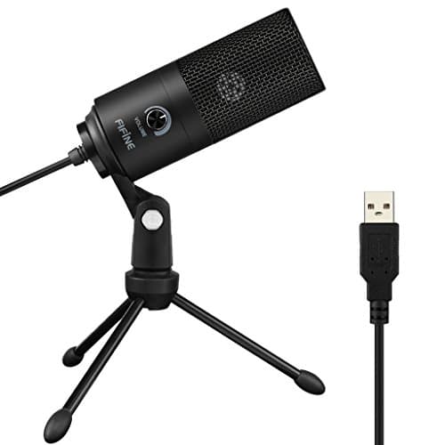 Image of FIFINE USB Microphone, Metal Condenser Recording Microphone for Laptop MAC or Windows Cardioid Studio Recording Vocals, Voice Overs,Streaming Broadcast and YouTube Videos-669B