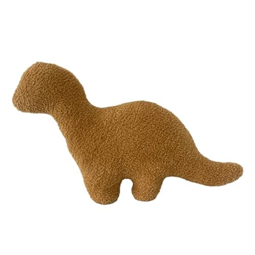 Image of MEMOFYND 1 Piece Dinosaur Nugget Cushion, Dinosaur Plush Toy, Stuffed Animal Pillow, Cute Toy Pillow, Children's Room Decoration Item, Birthday Gift, Suitable for Boys and Girls