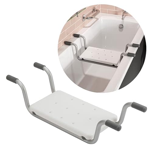 Image of Croydex Easy Fit Bath Bench, White, 220 x 735 x 180mm