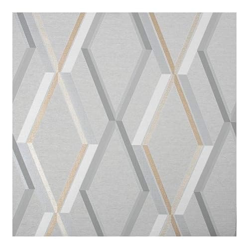 Image of Superfresco Easy Prestige Geo Grey Wallpaper | Paste The Wall | Grey Geometric | Eco-Friendly