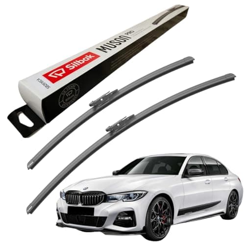 Image of Silbak Windscreen Wipers, fits for BMW 3 SERIES (2019 ONWARDS) Front Wiper Blades, 600mm/480mm