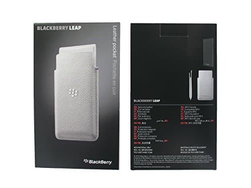 Image of BlackBerry ACC-60115-002 Leather Case for Leap - White