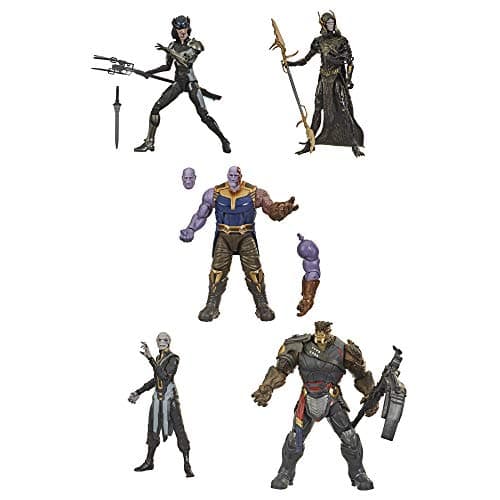Image of Hasbro Marvel Legends Series Toys 6-Inch Collectible Action Figure 5-Pack The Children of Thanos, 5 Figures, Premium Design (Amazon Exclusive)