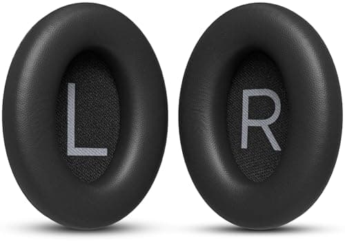 Image of Replacement Ear Pads for Bose 700 Noise Cancelling Headphones (NC700) - Softer PU Leather, Luxurious Memory Foam, Added Thickness, Extra Durable Ear Cushions – Black