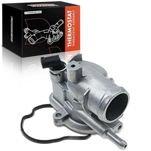 Image of Frankberg 1x Engine Coolant Thermostat with Housing Compatible with C-Class 2001-2011 CLC-Class 2008-2011 CLK 2005-2009 E-Class 2002-2009 Replace# 6462000015