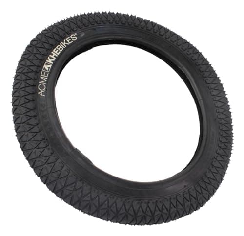Image of KHE Acme BMX Tyres 14" x 2.125 - 0.39kg - Lightweight & Grip - Black - For BMX & Kids Bikes