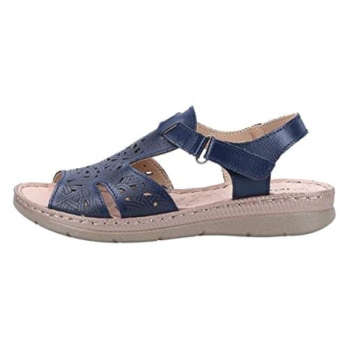 Image of Fleet & Foster Ruth Womens Wedge Sandals White 7 UK